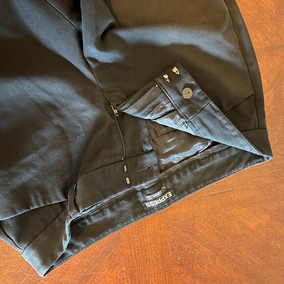 Express Womens Editor Black Dress Pants  4R Slim Fit Tailored Style Office‎ Wear - Picture 5 of 9